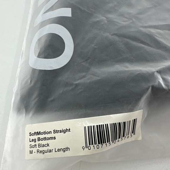 Oner Active Women's Soft Black Softmotion Straight Leg Bottom Size M - Picture 4 of 8